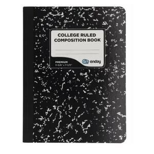 Enday College Ruled Composition Notebook 100 Page Sheets